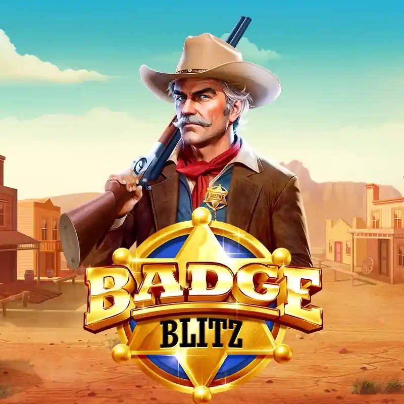 Badge Blitz casino game by Pragmatic Play – featured logo at Betrepublic Casino