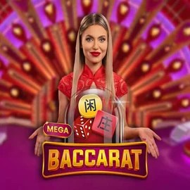 Mega Baccarat slot icon by Pragmatic Play, available at Betrepublic Casino