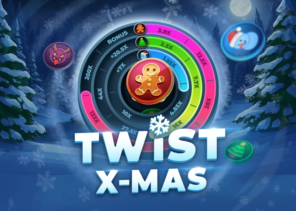 Twist X-mas logo – Casino Games by InOut at Betrepublic Casino